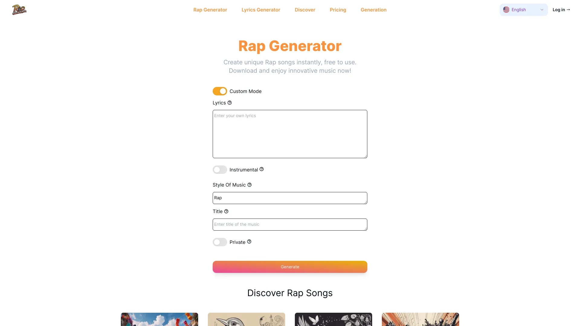 Rap Generator 截图