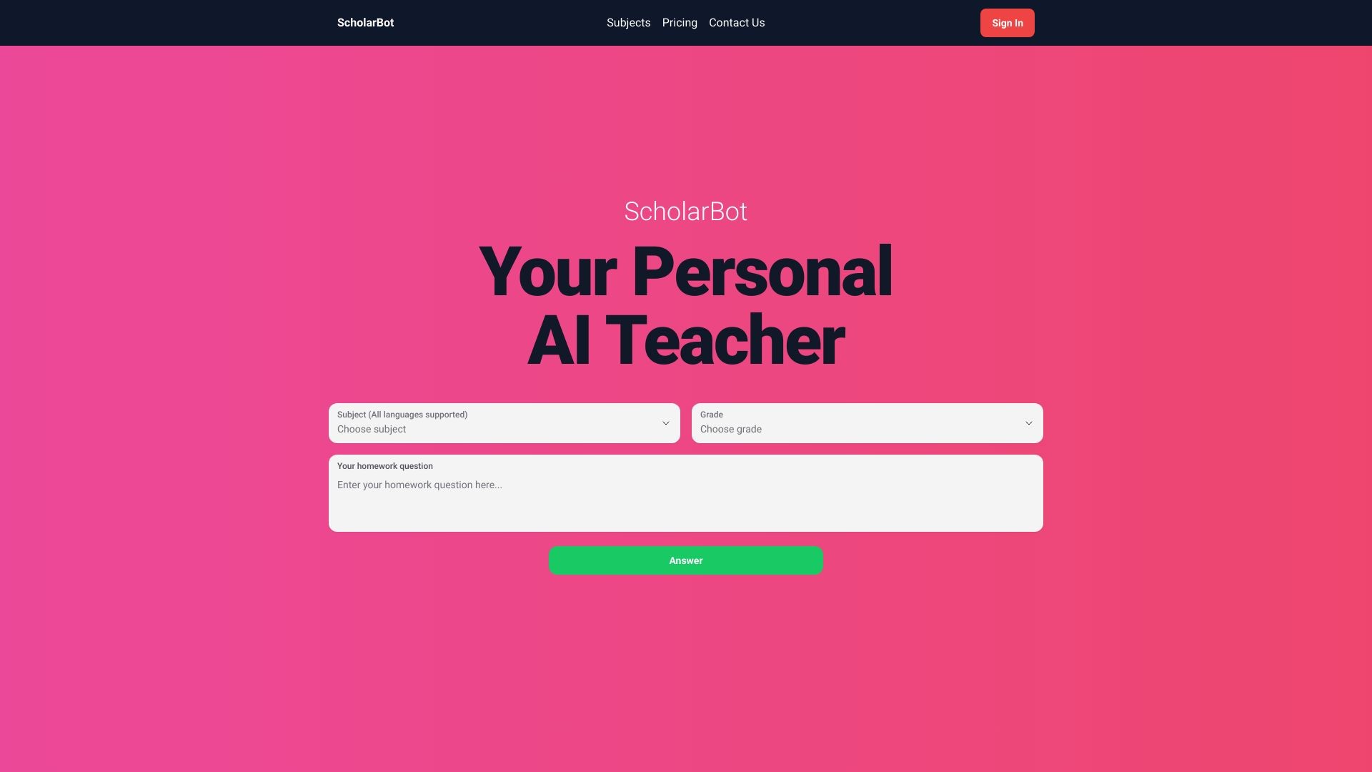 Scholarbot AI 截图
