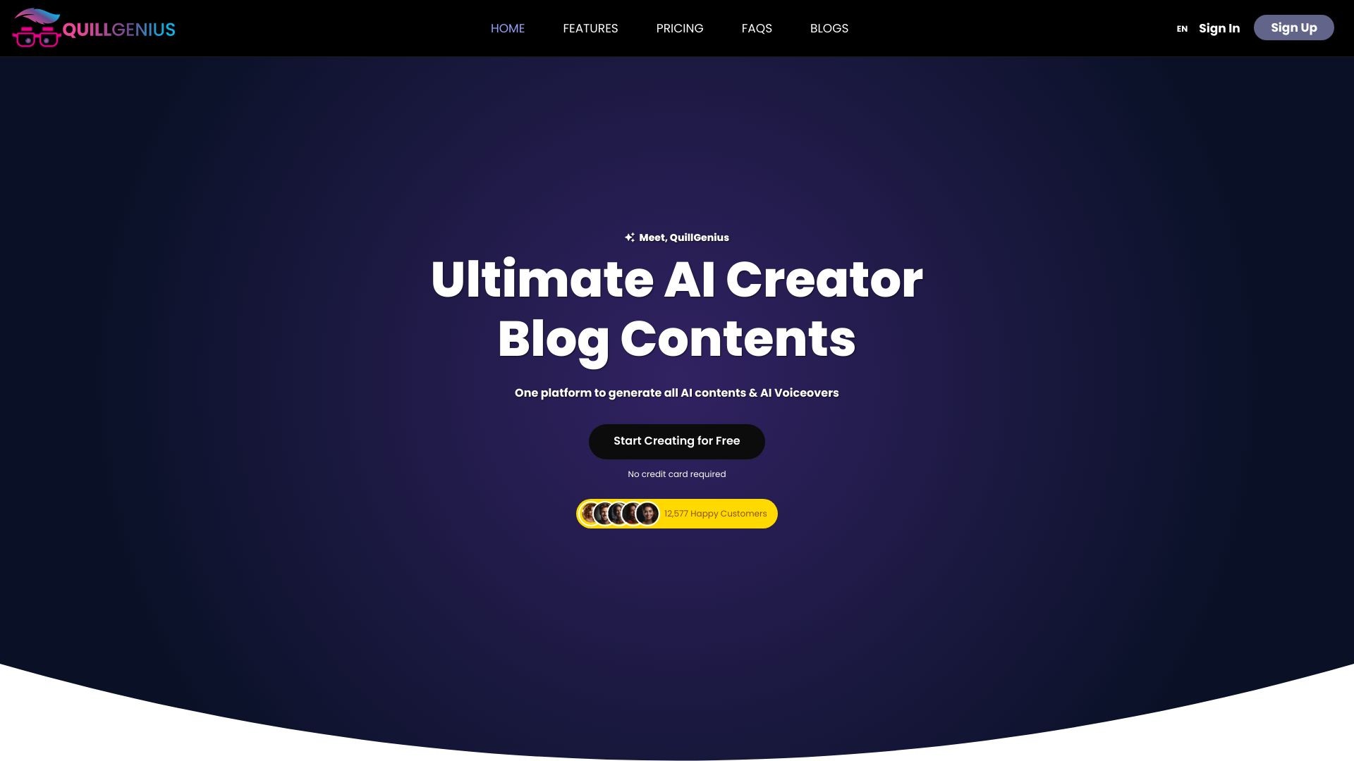 QuillGenius AI Copywriting Tool 截图