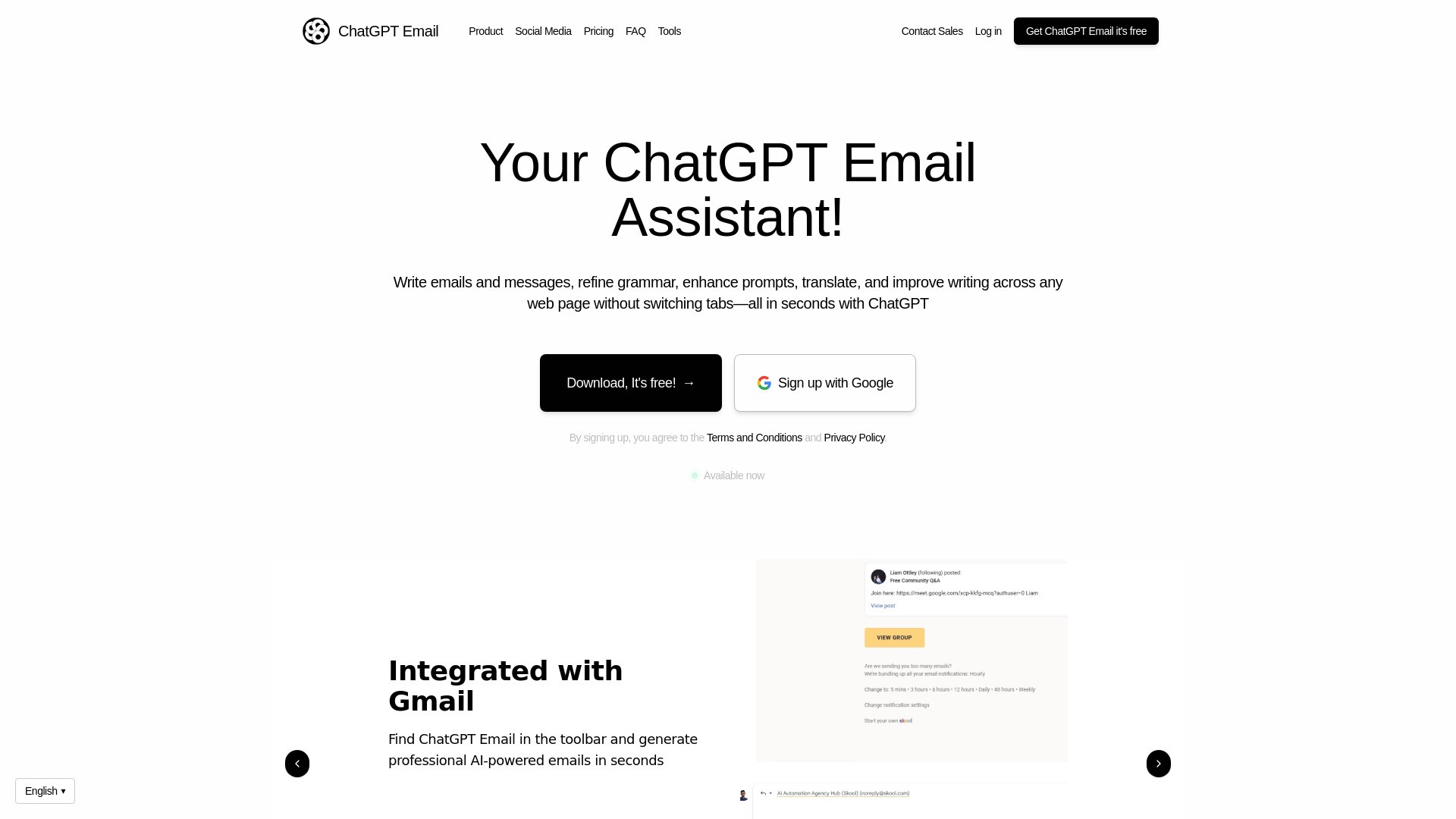 ChatGPT Email 截图