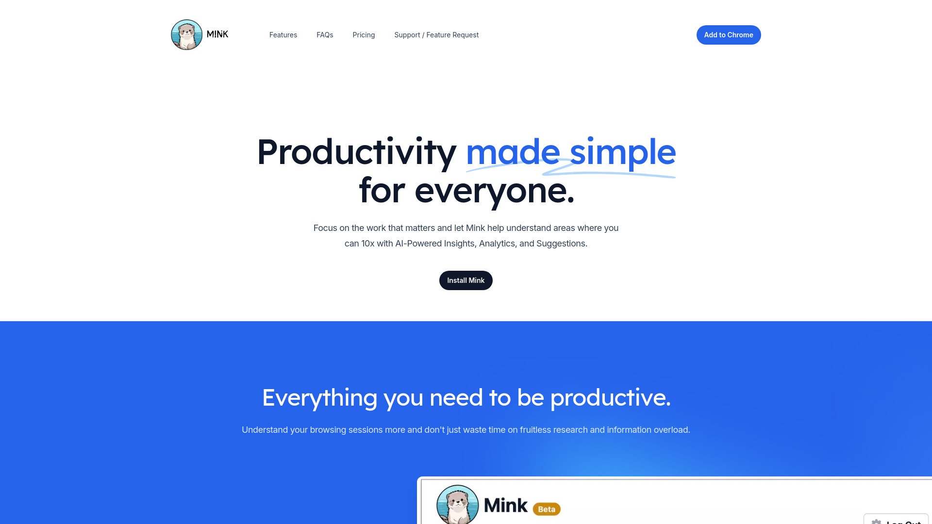 Mink: Browser Co-Pilot 截图