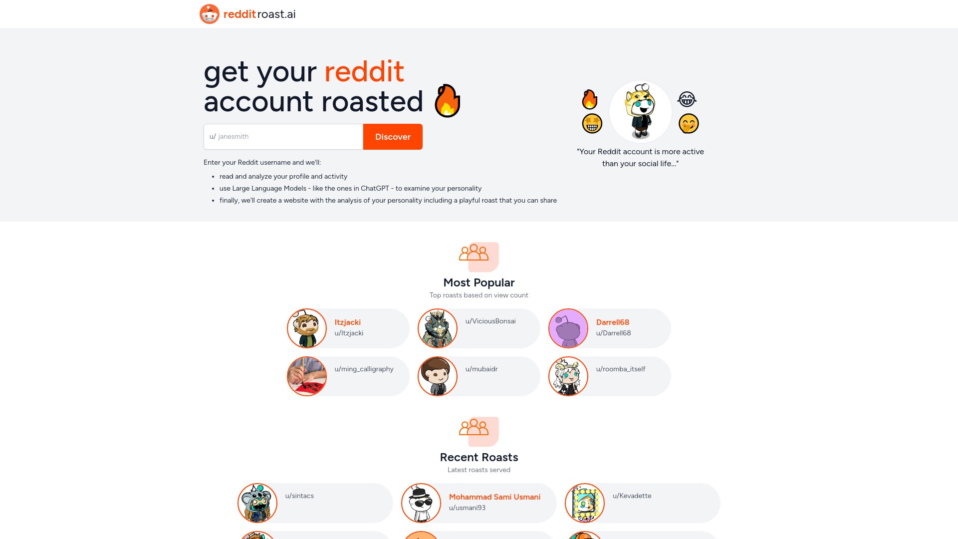 Reddit Roast 截图